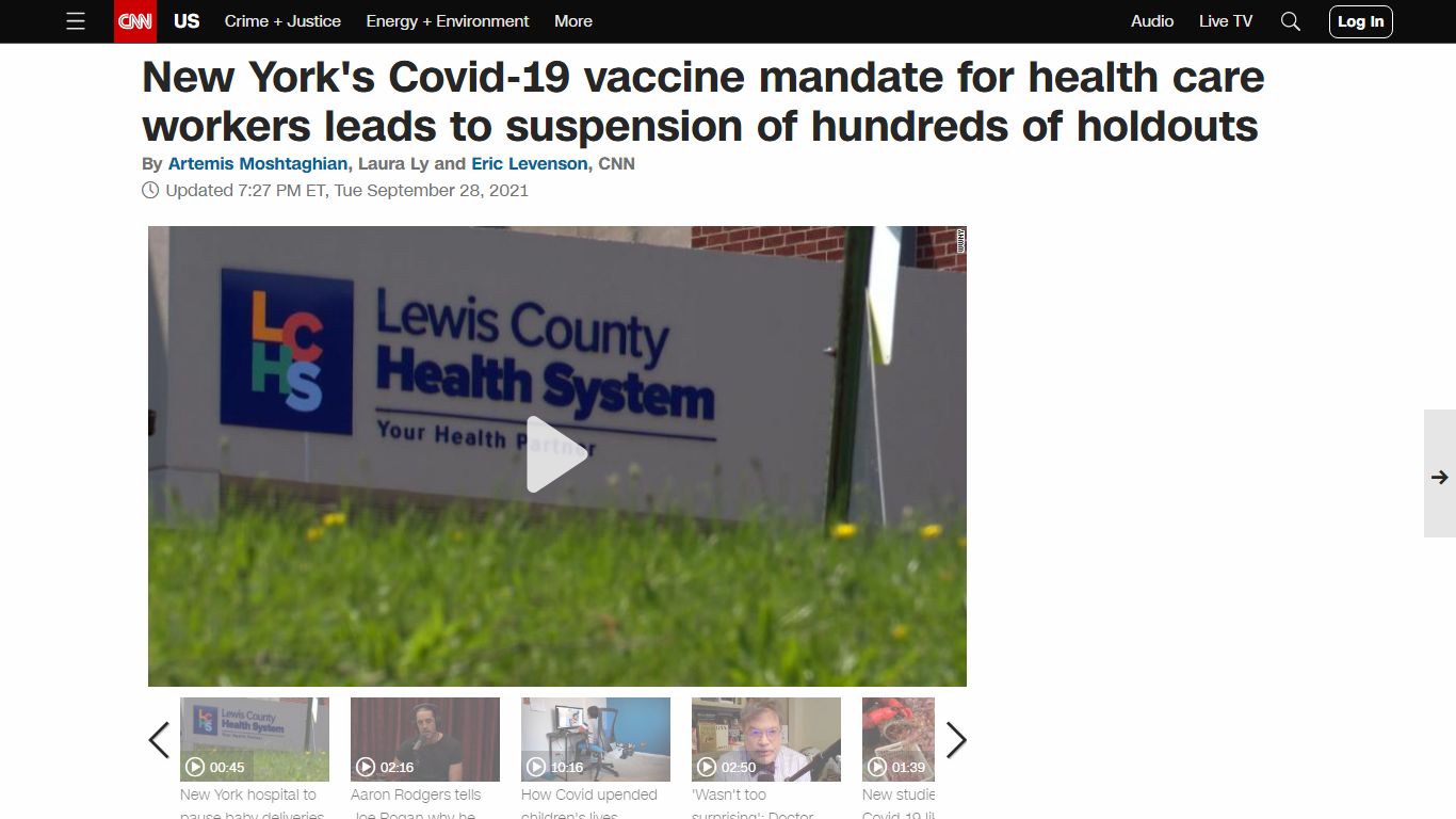 New York's Covid-19 vaccine mandate for health care workers leads to ...